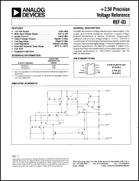 REF03GP datasheet: 40V; precision voltage reference REF03GP