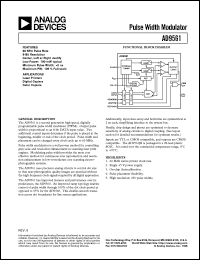 AD9561JR-REEL datasheet: 7V; 10mA; pulse width modulator. For laser printers, digital copiers, color copiers AD9561JR-REEL