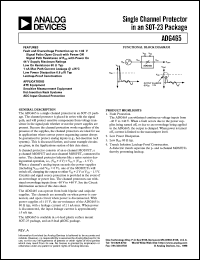 ADG465BRM datasheet: 44V; 20-40mA; single channel protector for ATE equipment ADG465BRM