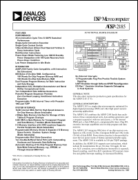ADSP-2185BST-115 datasheet: DSP microcomputer ADSP-2185BST-115