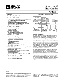 ADMC330BST datasheet: 0.3-7V; 20MHz; single chip DSP motor controller ADMC330BST