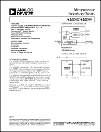 ADM8698AN datasheet: 0.3-6V; 500mW; microprocessor supervisory circuit. For microprocessor systems, computers, controller ADM8698AN