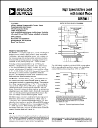 AD53041KRP datasheet: 12V; ultrahigh speed pin driver with inhibit mode AD53041KRP