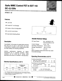 AF002C4-32 datasheet: GaAs control FET AF002C4-32