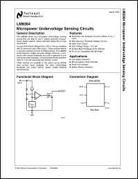 LM8364BALMF30 datasheet: Micropower Undervoltage Sensing Circuits LM8364BALMF30