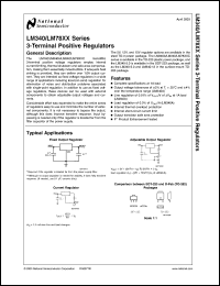 LM340AT-15 datasheet: Series 3-Terminal Positive Regulators LM340AT-15