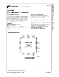 DS3884AVX datasheet: BTL Handshake Transceiver DS3884AVX