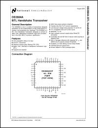 DS3884AW/883 datasheet: BTL Handshake Transceiver DS3884AW/883