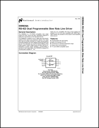 DS9636AMJ datasheet: RS-423 Dual Programmable Slew Rate Line Driver DS9636AMJ