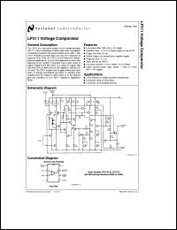 LP311MX datasheet: Voltage Comparator LP311MX