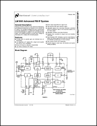 LM1865M datasheet: Advanced FM IF System LM1865M