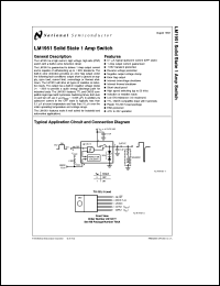 LM1951T datasheet: Solid State 1-Amp Switch LM1951T