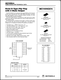 MC74VHC574DW datasheet: Octal D-Type Flip-Flop MC74VHC574DW