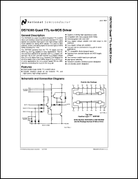 DS75365N datasheet: Quad TTL-to-MOS Driver DS75365N