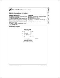LM748MD8 datasheet: Operational Amplifier LM748MD8