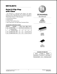 SN74LS273FN datasheet: Octal D Flip-Flop with Clear SN74LS273FN
