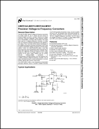 LM231AH datasheet: Precision Voltage-to-Frequency Converter LM231AH