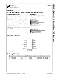 LM5030MM datasheet: 100V Push-Pull Current Mode PWM Controller LM5030MM