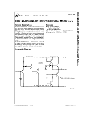 DS16179J/883 datasheet: Hex MOS Driver DS16179J/883