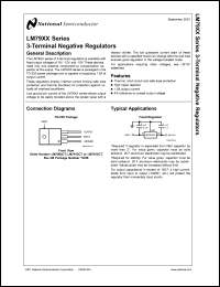 LM7915CT datasheet: 3-Terminal Negative Regulator LM7915CT