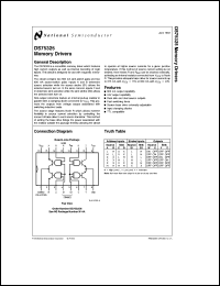 DS75325N datasheet: Memory Driver DS75325N