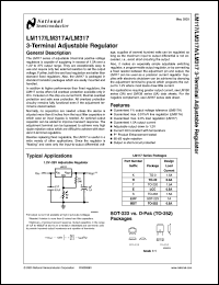 LM317KC datasheet: 3-Terminal Adjustable Regulator LM317KC