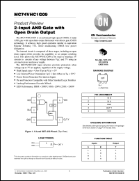 MC74VHC1G09DFT1 datasheet: 2-Input AND Gate with Open Drain Output MC74VHC1G09DFT1