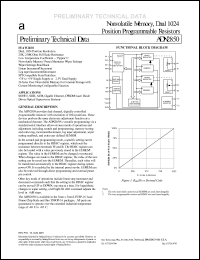 ADN2850ACP25-RL7 datasheet: 0.3-7V; nonvolatile memory, dual 1024 position programmable resistors ADN2850ACP25-RL7