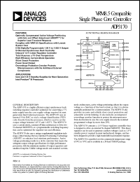 ADP3170JRU datasheet: 0.3-15V; VRM 8.5 compatible single phase core controller. For core and 1.8V standBy supplies for next generation Intel Pentium III processors ADP3170JRU