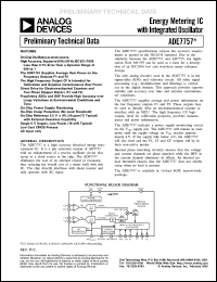 ADE7757ARN datasheet: Energy metering IC with integrated oscillator ADE7757ARN