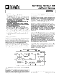 ADE7759ARSRL datasheet: 0.3-7V; 450mW; active energy metering IC with di/dt sensor interface ADE7759ARSRL