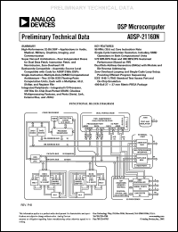 ADSP-21160NCB-TBD datasheet: DSP microcomputer ADSP-21160NCB-TBD