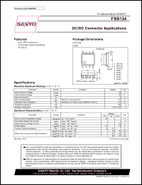 FSS134 datasheet: P-Channel Silicon MOSFET DC/DC Converter Applications FSS134