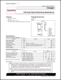 FTD2007 datasheet: N-Channel Silicon MOSFET Ultrahigh-Speed Switching Applications FTD2007