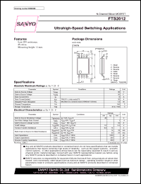 FTS2012 datasheet: N-Channel Silicon MOSFET Ultrahigh-Speed Switching Applications FTS2012