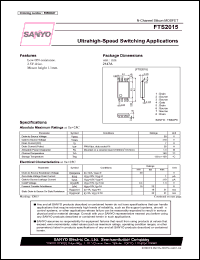 FTS2015 datasheet: N-Channel Silicon MOSFET Ultrahigh-Speed Switching Applications FTS2015