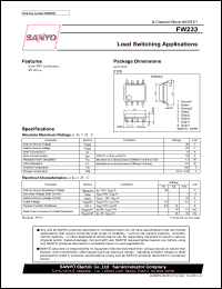 FW233 datasheet: N-Channel Silicon MOSFET Load Switching Applications FW233