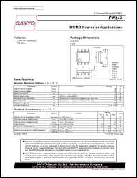 FW243 datasheet: N-Channel Silicon MOSFET DC/DC Converter Applications FW243