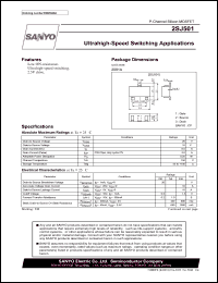 2SJ501 datasheet: P-Channel Silicon MOSFET Ultrahigh-Speed Switching Applications 2SJ501