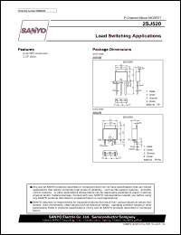 2SJ520 datasheet: P-Channel Silicon MOSFET Load Switching Applications 2SJ520