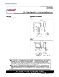 2SJ522 datasheet: P-Channel Silicon MOSFET Ultrahigh-Speed Switching Applications 2SJ522
