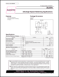 2SJ578 datasheet: P-Channel Silicon MOSFET Ultrahigh-Speed Switching Applications 2SJ578