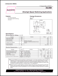2SJ580 datasheet: P-Channel Silicon MOSFET Ultrahigh-Speed Switching Applications 2SJ580