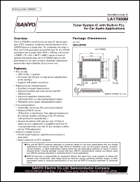 LA17000M datasheet: Tuner System IC with Built-in PLL for Car Audio Applications LA17000M