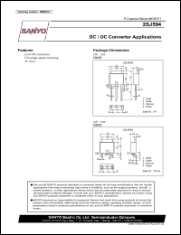 2SJ594 datasheet: P-Channel Silicon MOSFET DC / DC Converter Applications 2SJ594
