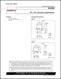 2SJ596 datasheet: P-Channel Silicon MOSFET DC / DC Converter Applications 2SJ596