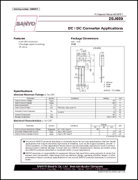 2SJ609 datasheet: P-Channel Silicon MOSFET DC / DC Converter Applications 2SJ609
