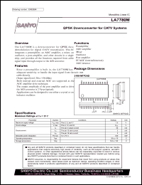 LA7780M datasheet: QPSK Downconverter for CATV Systems LA7780M