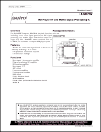 LA9605W datasheet: MD Player RF and Matrix Signal-Processing IC LA9605W