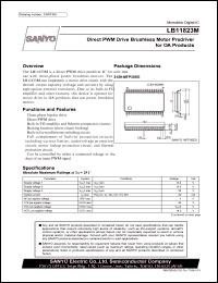 LB11823M datasheet: Direct PWM Drive Brushless Motor Predriver for OA Products LB11823M